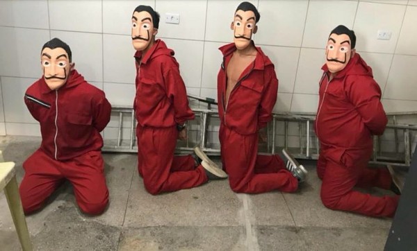 Quarteto com fantasias de 'La Casa de Papel' é detido tentando invadir centro de triagem de detentos 1