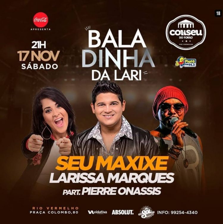 You are currently viewing Larissa Marques recebe Seu Maxixe e Pierre Onassis na “Baladinha da Lari” neste sábado (17)